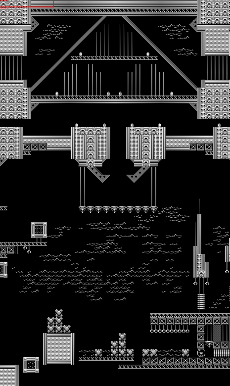 Part of the first room of Metroid 2: Distress Call