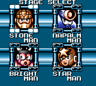 Stone, Napalm, Bright, and Star Mans