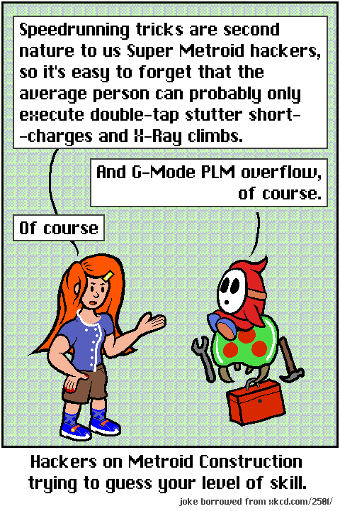 Two MetConsters discuss what an average person can handle doing in Super Metroid